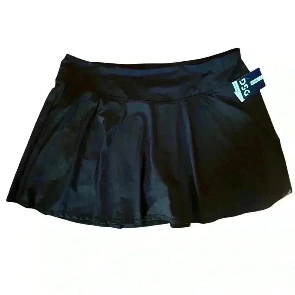 DSG Performance Flounce Skort Athletic Skirt Black Sz XL
